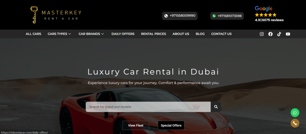Masterkey Rent a Car